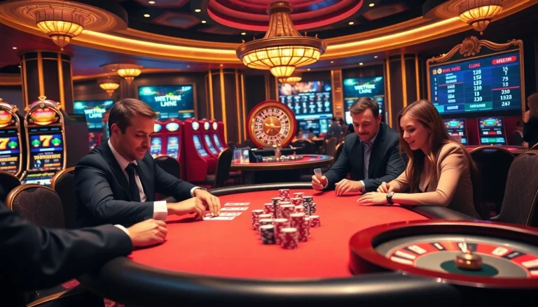 Engage with the excitement of jeetbuzz live net at a luxurious poker table in a vibrant casino.