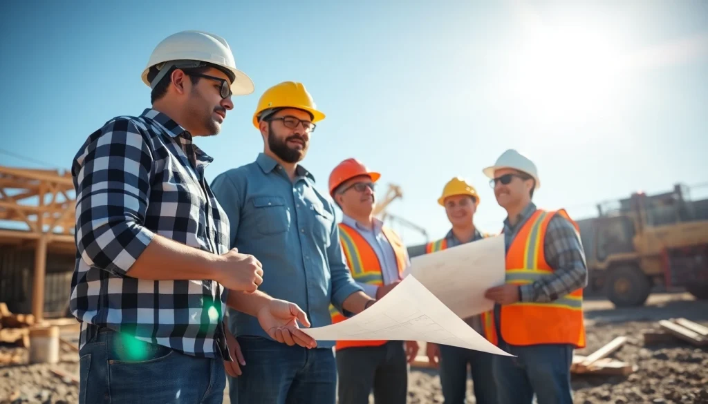 Builders working together emphasizing teamwork in the Texas association of builders.