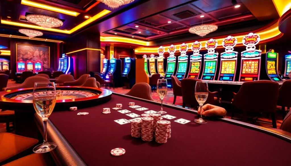 Experience the thrill of gaming at EV88 casino with vibrant slot machines and engaging poker games.