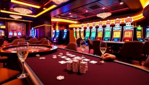 Experience the thrill of gaming at EV88 casino with vibrant slot machines and engaging poker games.