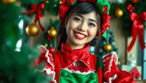 Verken een kleurrijk pietenpak in een feestelijke setting met rijke details.