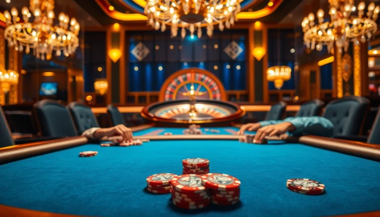 Buy Diamond at a luxurious casino table with vibrant poker chips and sparkling diamonds.