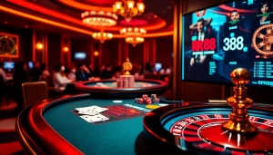 Experience the excitement of rr88 casino with vibrant gaming tables and live dealers.