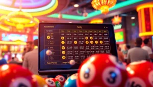 Menggambarkan togel online dalam suasana perjudian modern yang menarik dan penuh warna.