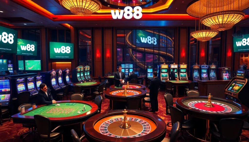 Experience the thrill of w88 casino with luxurious tables and exciting games.