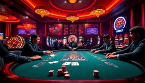 Engaged players experiencing the excitement of F88BET casino games.