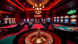 Exciting casino gameplay at GG88biz featuring roulette and poker action.
