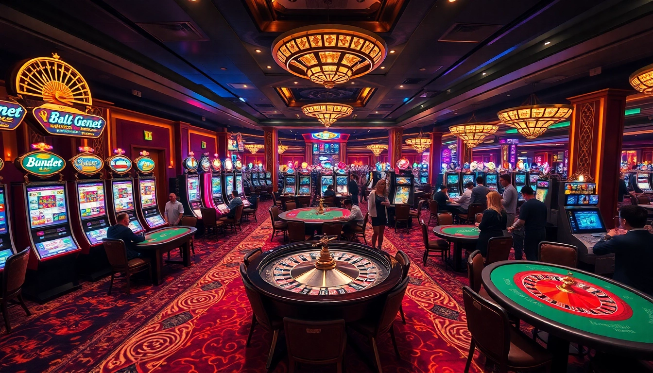 Experience the thrill of 소액결제 in a vibrant casino filled with slot machines and poker tables.