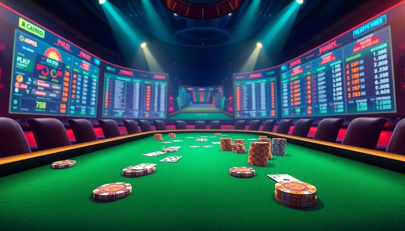 View dynamic online gambling scene focusing on tỷ số trực tuyến 7m with real-time scores and luxury casino elements.