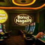 Engage with Bonus Naga169 at an upscale online casino featuring vibrant slot machines and dynamic betting interfaces.