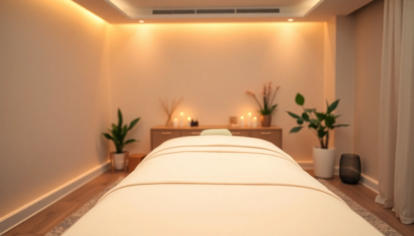편안한 분위기와 매력적인 인테리어가 있는 출장마사지 룸으로 휴식을 위한 공간.