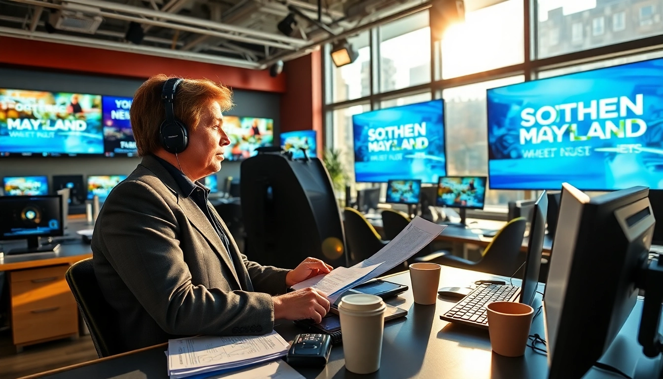 Covering the latest news from https://southernmarylandchronicle.com in a vibrant newsroom.