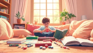 Engage in fun games to play by yourself in a cozy home setting.