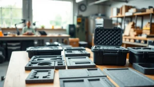 Showcase of Custom Foam Inserts Pelican Cases organized for efficient equipment protection.