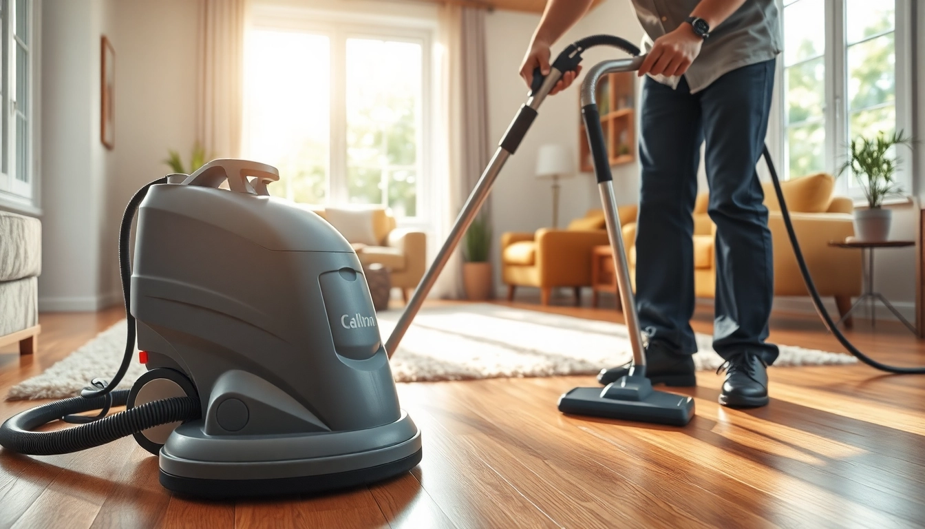 Expert carpet cleaning lincoln ca technician in action with high-quality cleaning equipment.