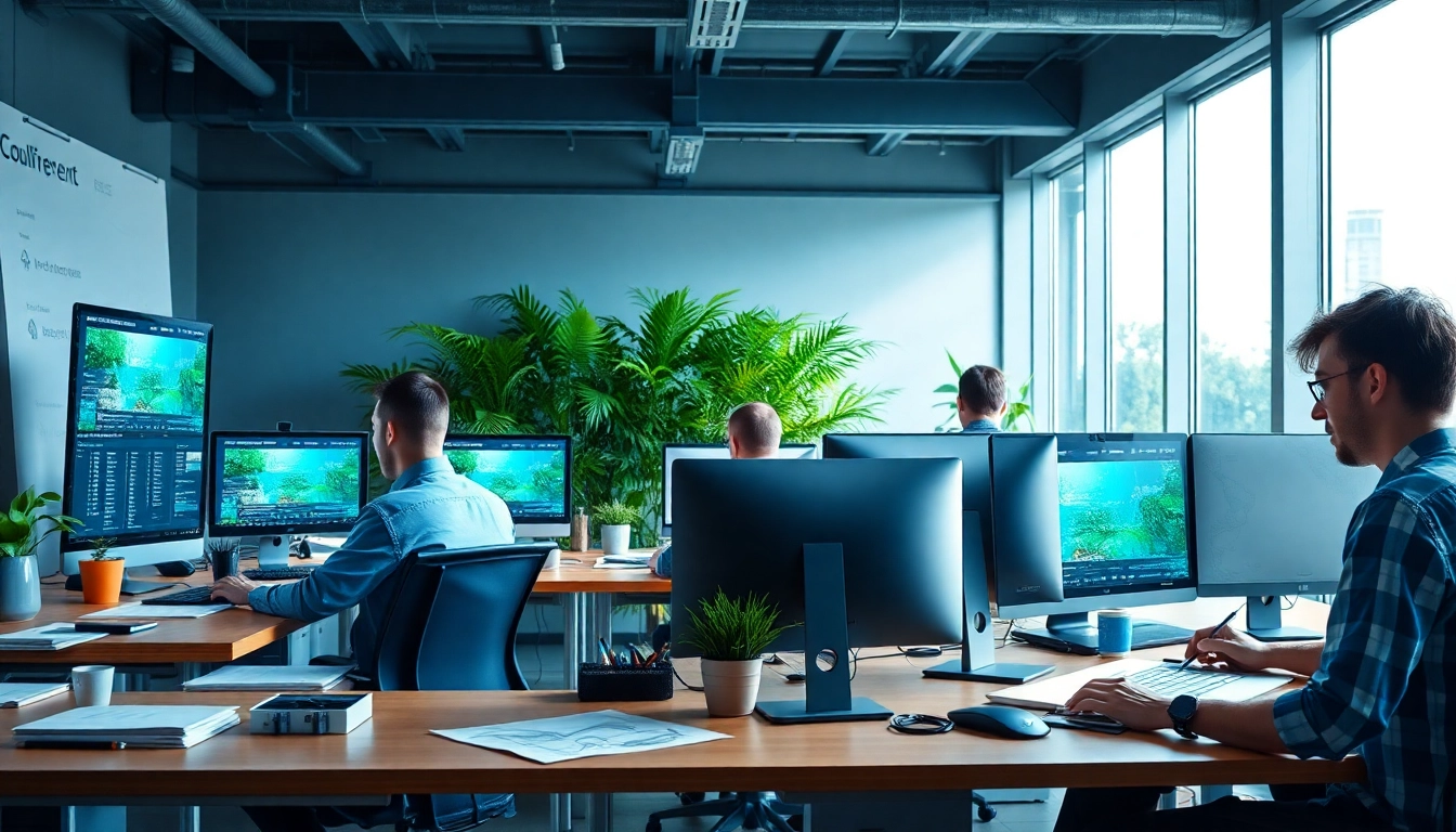 Creating effective edmonton web design in a modern collaborative workspace.