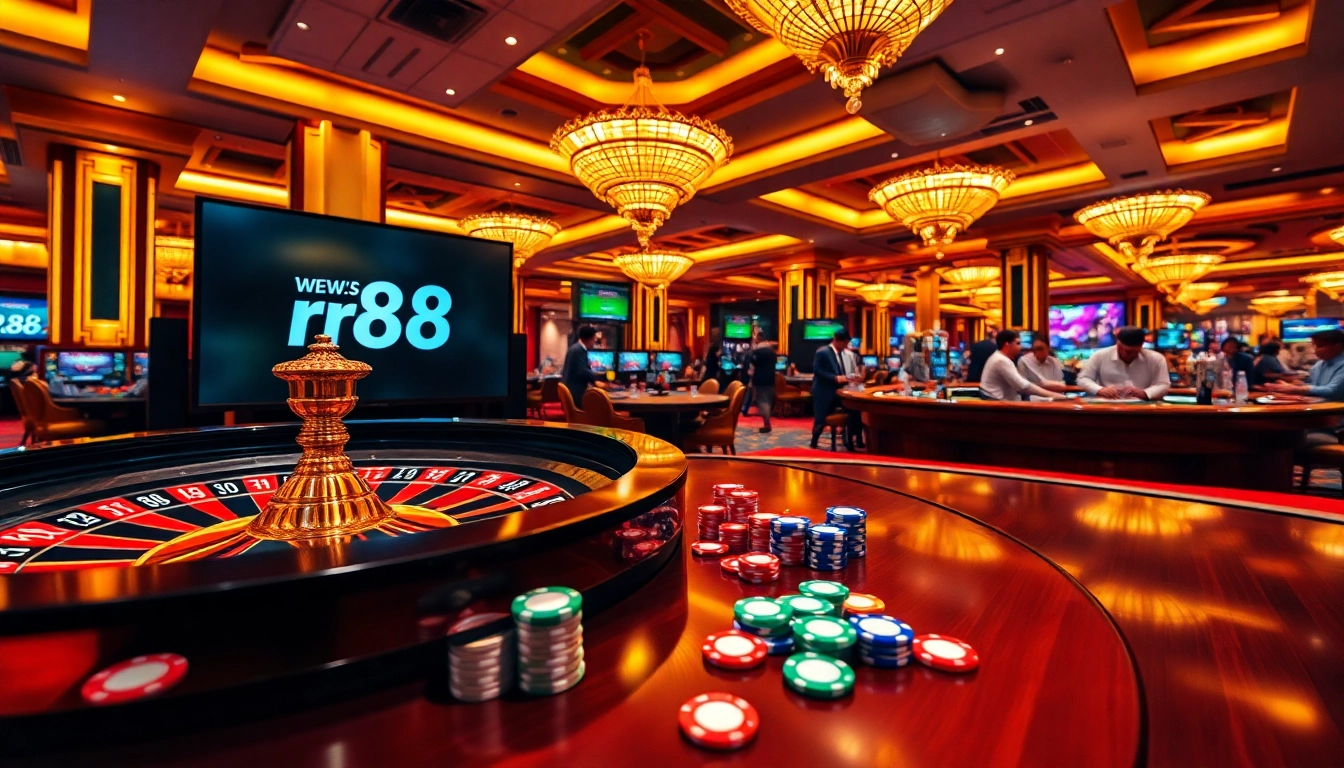 Experience thrilling gameplay at link rr88 while enjoying a vibrant casino atmosphere.