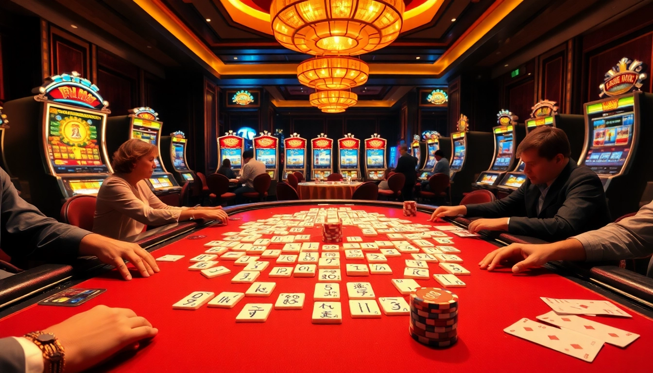 Rasakan permainan Mahjong Ways 2 bersama pemain di meja mahjong kasino yang menakjubkan.