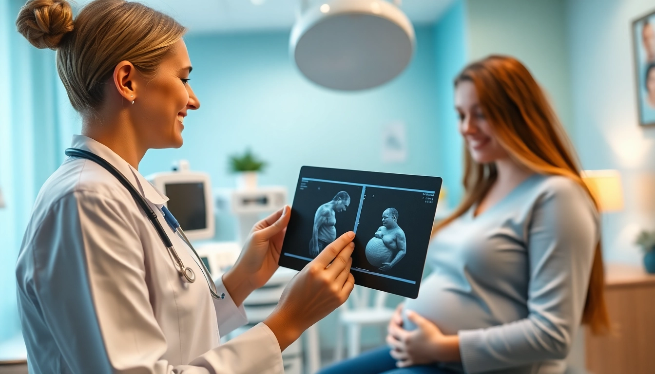 Ovodonazione somigilanza madre, professionista sanitario accogliente in clinica con futura madre.