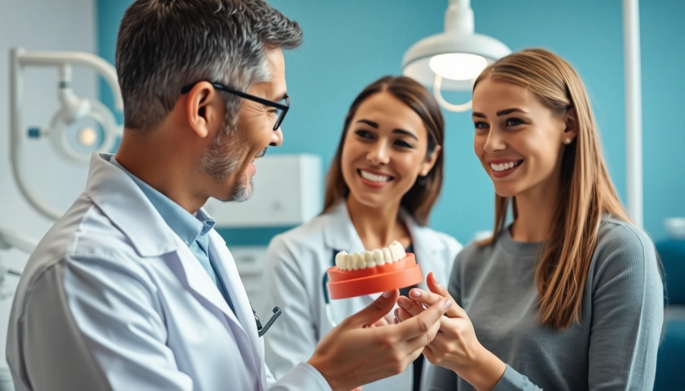 Patient exploring Jaw alignment surgery Hawthorn options with a professional orthodontist in a clinical setting.