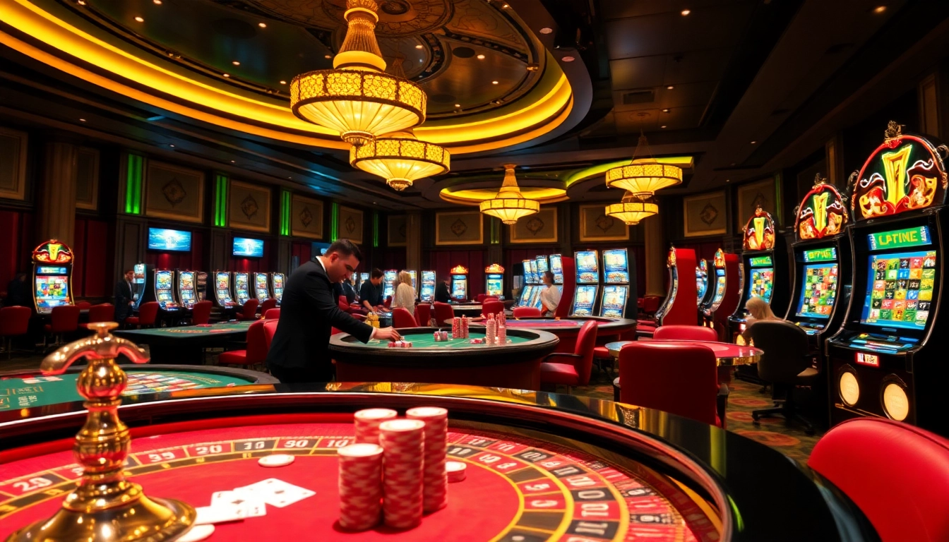 Action de jeu palpitante au meilleur casino en ligne avec une roulette et des croupiers professionnels.