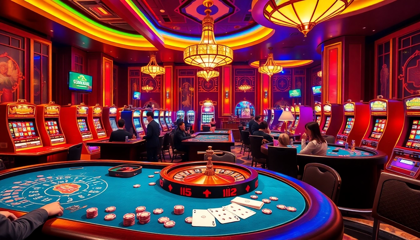 Experience the thrill of gambling at trang chủ thabet with engaging poker tables and vibrant slot machines.