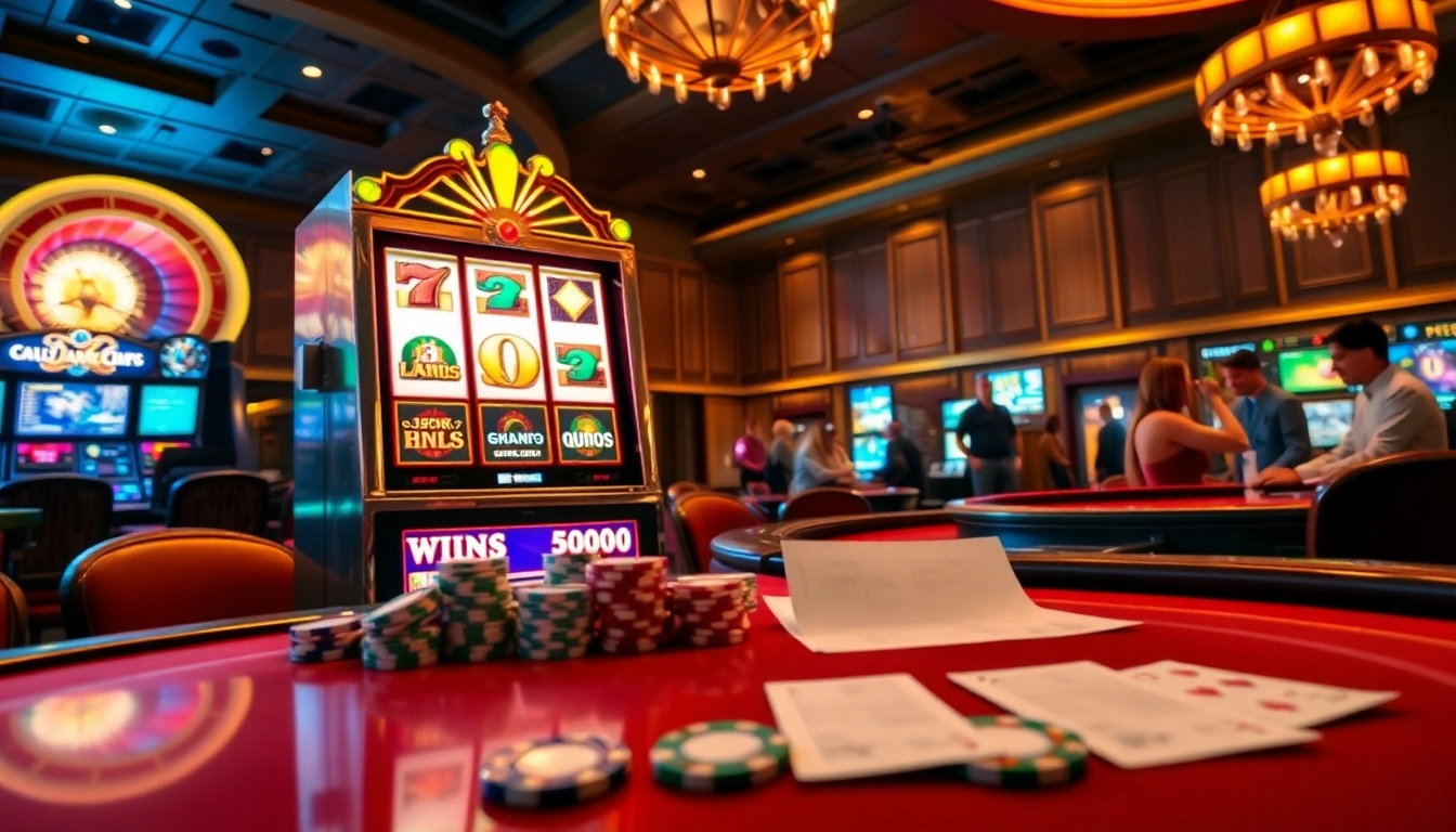 Experience thrilling wins with JAMUSloT’s vibrant slot machines and dynamic casino atmosphere.