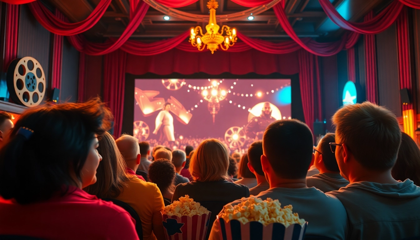 ชมภาพยนตร์กับเพื่อน ๆ ในบรรยากาศที่สนุกสนาน ดูหนังออนไลน์ เป็นส่วนหนึ่งของสังคม