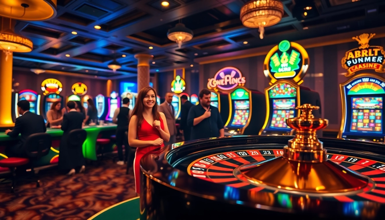Exciting online gambling scene showcasing af88 com with vibrant casino elements.