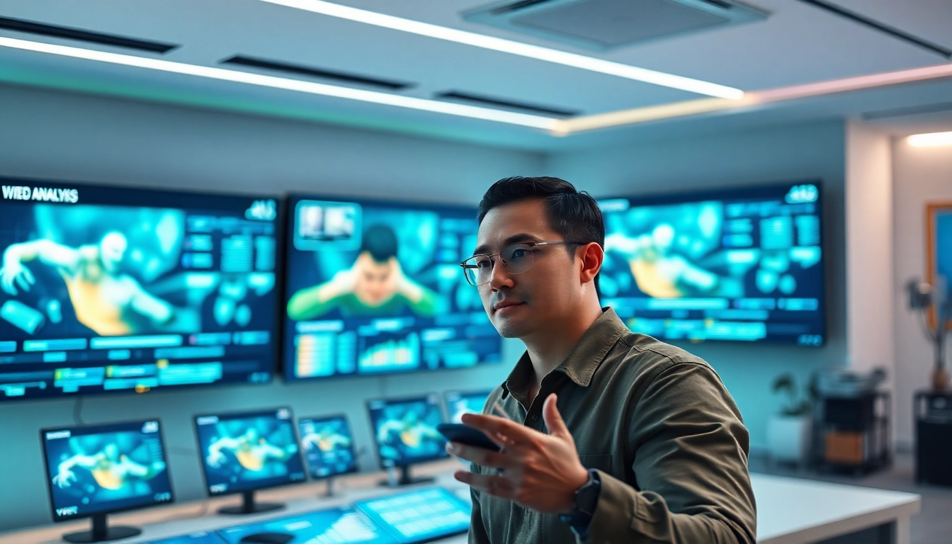 Video to prompt technology illustrated in a modern workspace with AI video analysis.