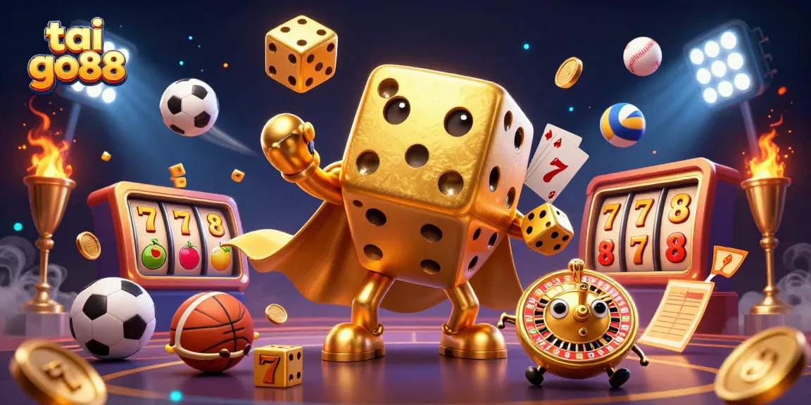 Transform your luck with tai go88's thrilling gaming atmosphere filled with golden dice and vibrant rewards.